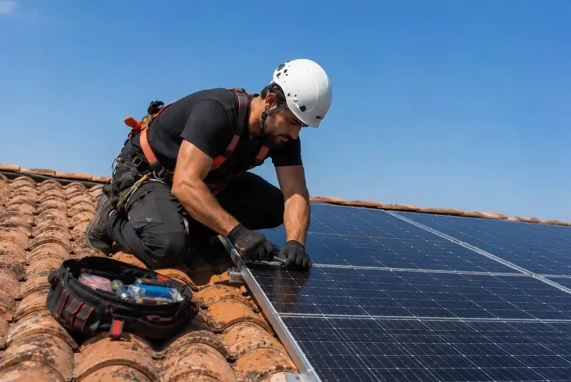 Maintenance et monitoring de panneaux solaires à Verruyes
